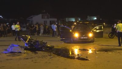 Kırıkkale'de otomobil ile motosikletin çarpışması sonucu 1 kişi yaşamını yitirdi,