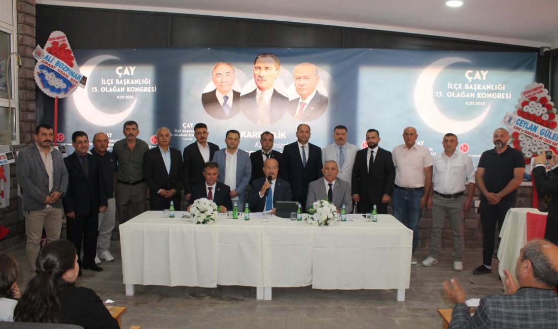 Milliyetçi Hareket Partisi Çay İlçe Başkanlığı15. Olağan Kongresi Çağlayan Parkta