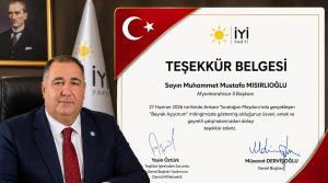 İYİ Parti Afyonkarahisar İl Başkanı Muhammet Mısırlıoğlu, 27 Haziran 2026