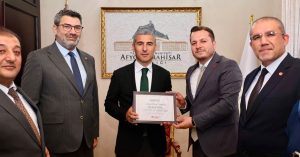 Saadet Partisi Afyonkarahisar İl Başkanı Beytullah Karataş ve beraberindeki heyet,