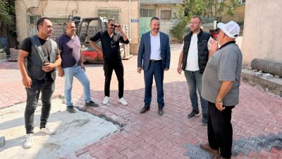 Sandıklı Belediye Başkanı Adnan Öztaş, Hisar Mahallesi Şehir Hamamı çevresinde