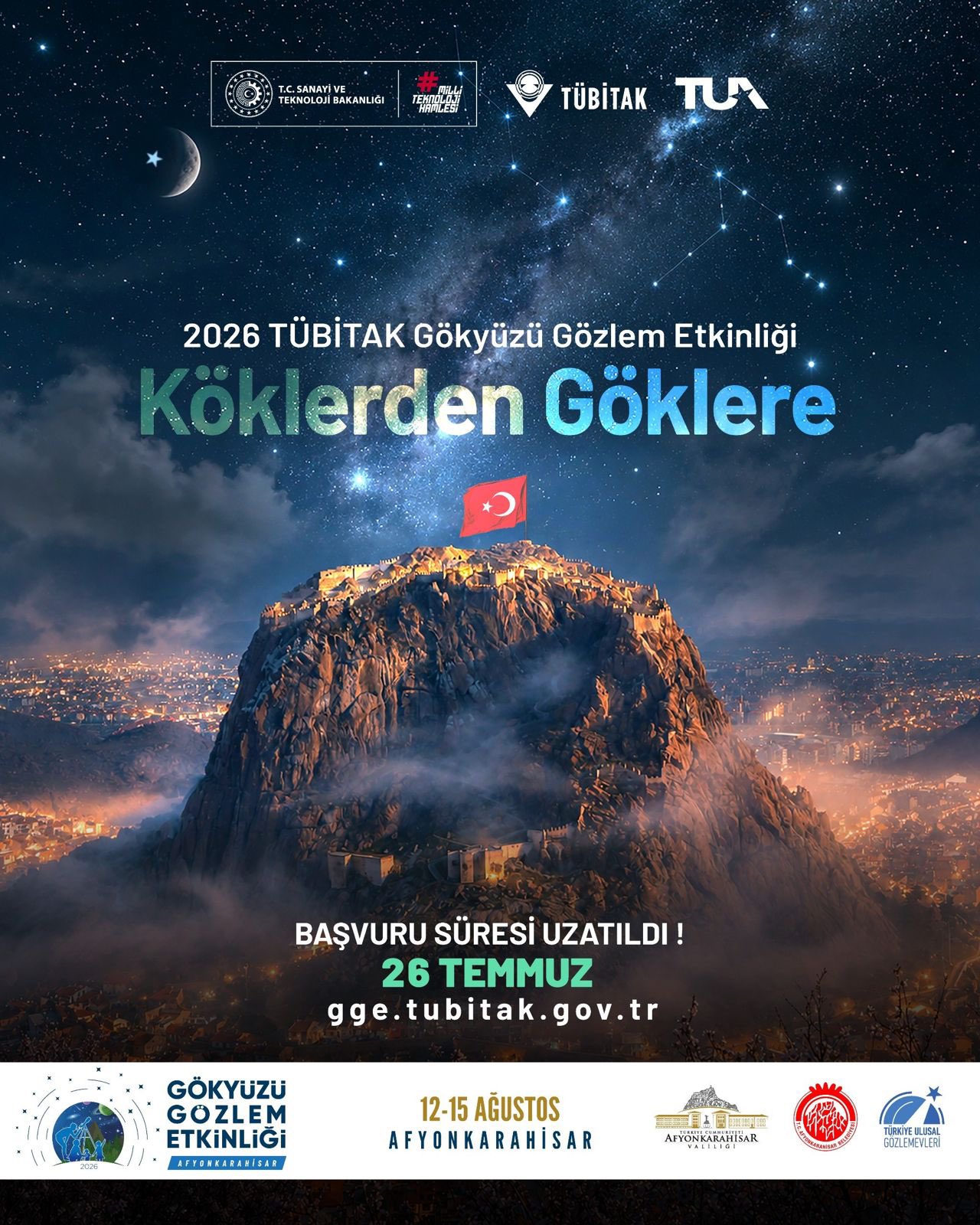 TÜBİTAK Gökyüzü Gözlem Etkinliği 28. yılında Afyonkarahisar'da 1 TÜBİTAK Gökyüzü Gözlem Etkinliği 28. yılında Afyonkarahisar'da
