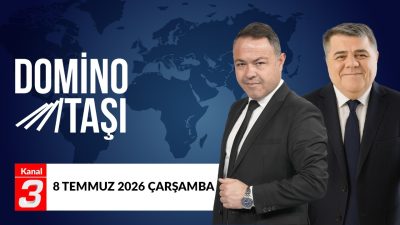 Kanal 3Çar, Temmuz 8, 2026 7:00pmURL:Embed:Domino Taşı | 8 Temmuz