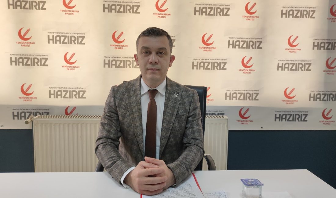 Yeniden Refah Partisi Afyonkarahisar İl Başkanı Fehmi Güray Çakır, yaptığı