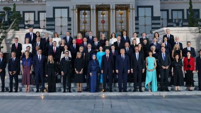 Cumhurbaşkanı Recep Tayyip Erdoğan ve eşi Emine Erdoğan, NATO Zirvesi