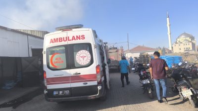 Afyonkarahisar'ın Şuhut ilçesinde bir iş yerinde tüp patlaması sonucu çıkan