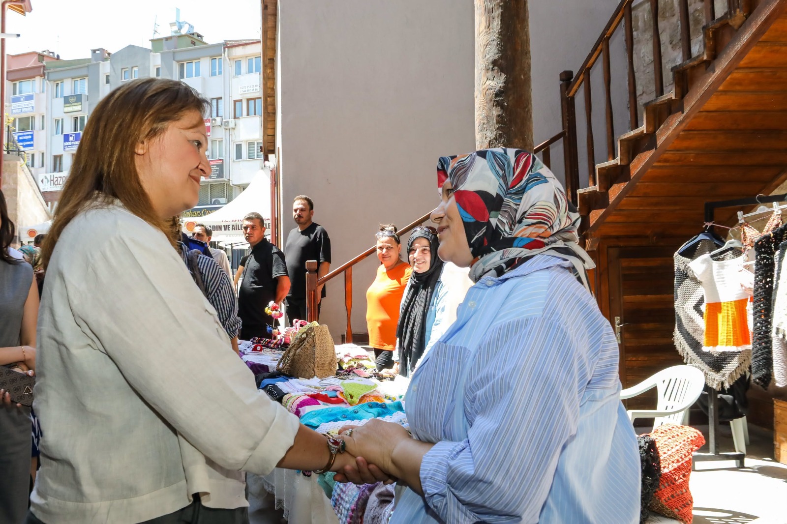 Köle Hanı'nda üretim ve eğitime destek ziyareti