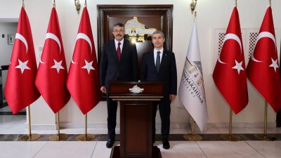 İçişleri Bakan Yardımcısı Ali Çelik, Afyonkarahisar Valisi Dr. Naci Aktaş’ı