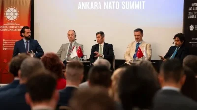 Cumhurbaşkanlığı İletişim Başkanlığınca Hırvatistan'ın başkenti Zagreb'de "Yük Paylaşımı ve İttifak