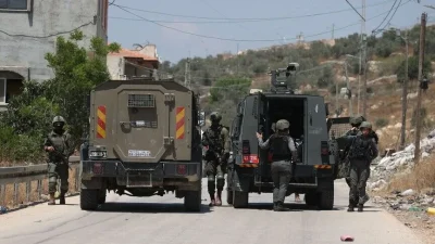 İsrail güçleri ile Filistin topraklarını gasbeden İsraillilerin işgal altındaki Batı