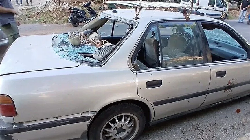 Hamas Sözcüsü Hazim Kasım'ın, Gazze Şeridi'nde İsrail'in aracına düzenlediği hava