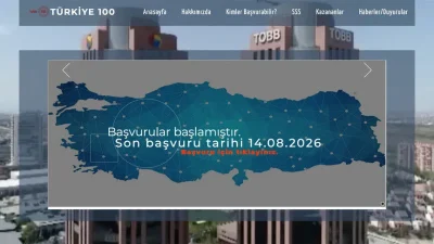 Türkiye'nin en hızlı büyüyen şirketlerinin belirlendiği "Türkiye 100" programının 10'uncu