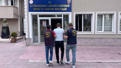 Afyonkarahisar’ın Çayırbağ beldesinde jandarma ekiplerinin çalışması sonucu, hakkında 20 yıl