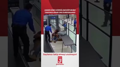 Askeri görev köpeği, eski eğitmenini tanıyınca kimse onu durduramadı! 📶https://kanal3.com.tr/