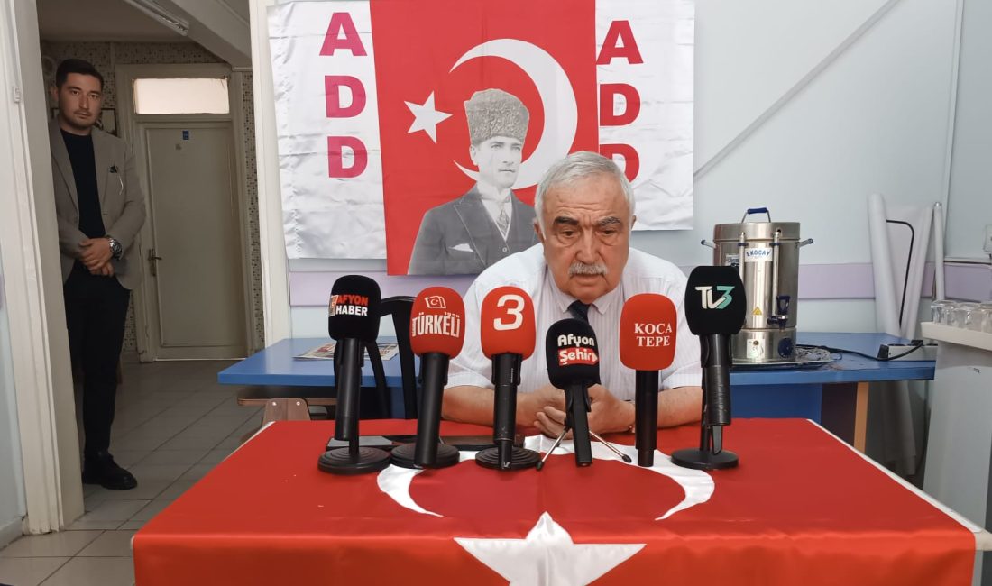 Atatürkçü Düşünce Derneği (ADD) Afyonkarahisar Şubesi, düzenlediği basın toplantısında Etem
