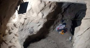 Gaziantep'te bir ev ve arazide define bulmak için kaçak kazı