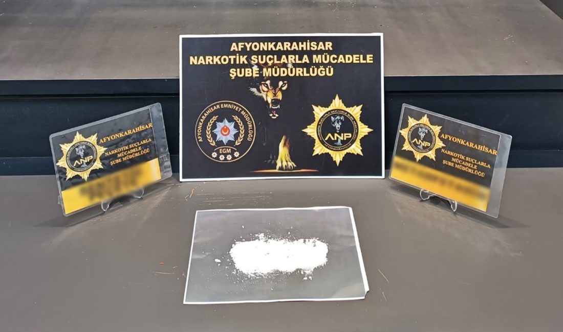 Afyonkarahisar İl Emniyet Müdürlüğü ekiplerince uyuşturucuyla mücadele kapsamında gerçekleştirilen 3