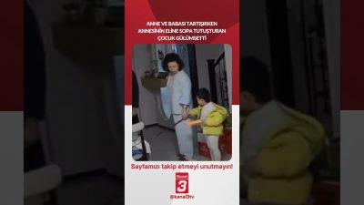Anne ve babası tartışırken annesinin eline sopa tutuşturan çocuk gülümsetti…