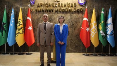 Afyonkarahisar Cumhuriyet Başsavcı Vekili Betül Gündüz, İl Emniyet Müdürü Ahmet