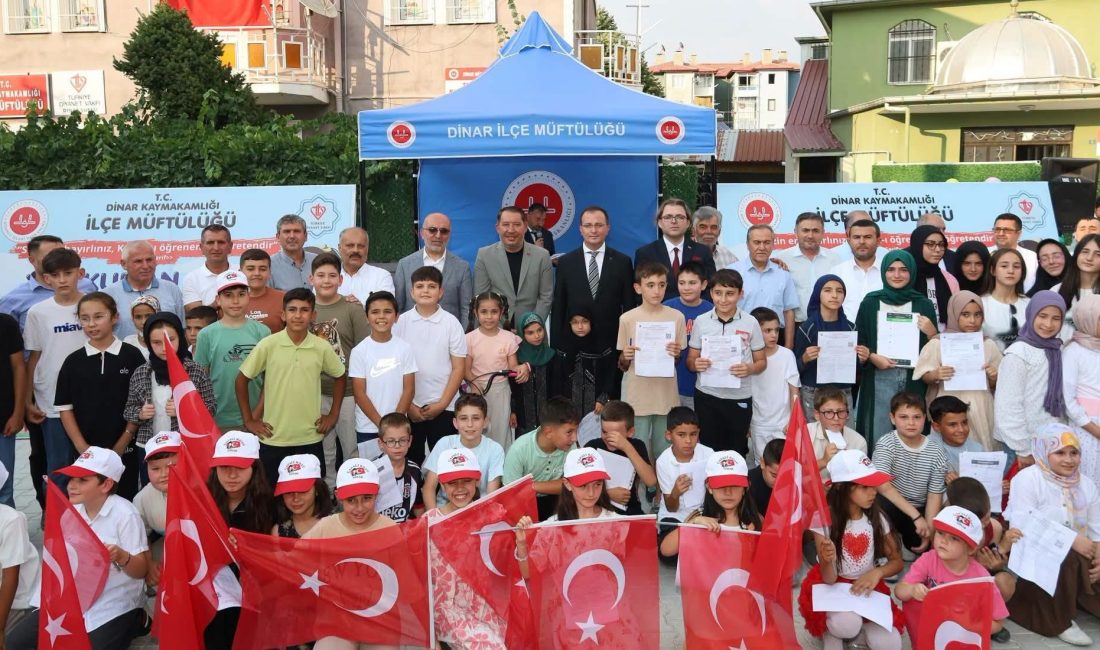 Afyonkarahisar’ın Dinar ilçesinde 2026 yılı Yaz Kur’an Kursları Kapanış Programı,