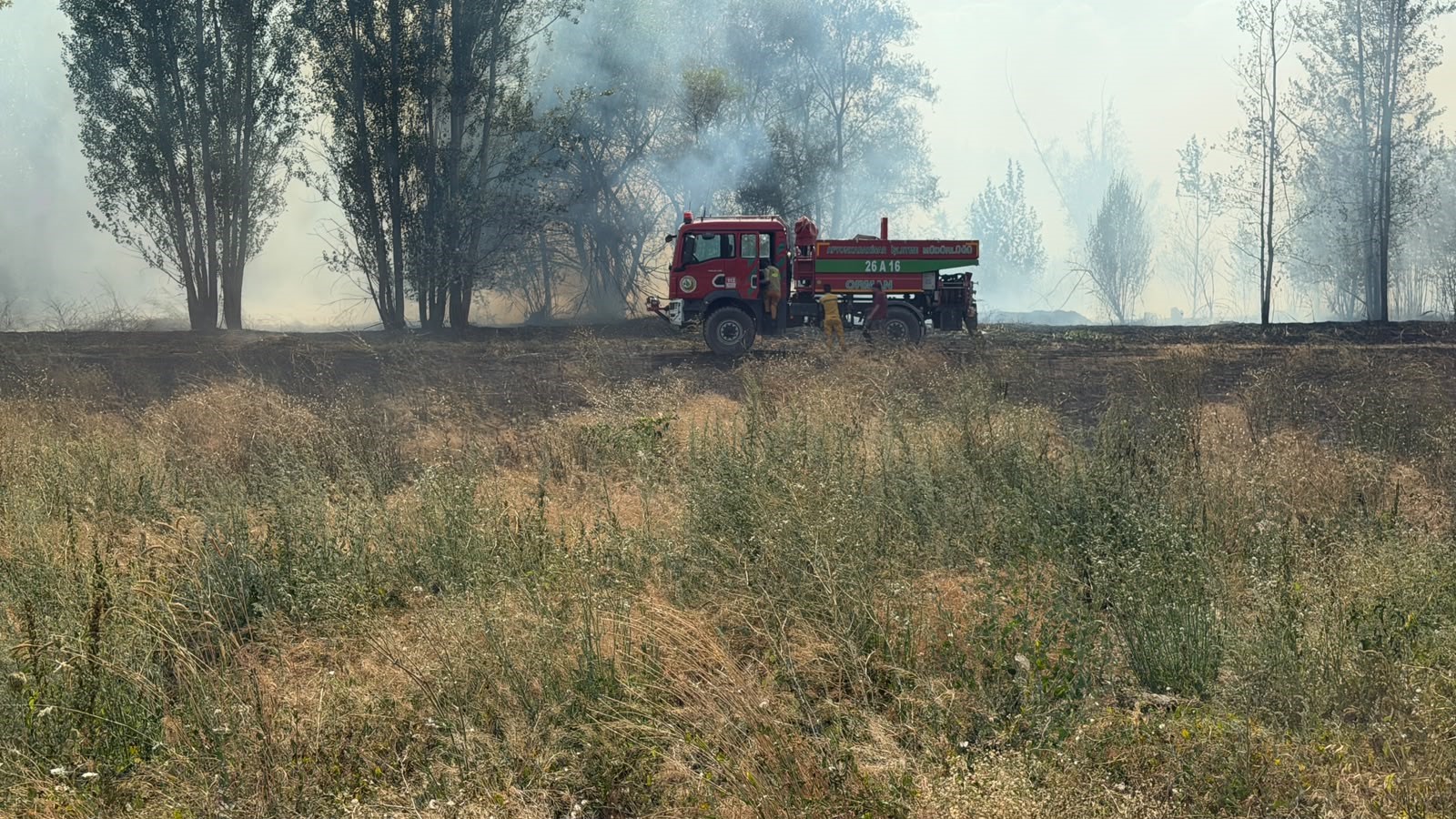 Emirdağ’da anız ve ağaçlık alanda yangın 1 Emirdağ’da anız ve ağaçlık alanda yangın