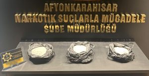 Afyonkarahisar İl Emniyet Müdürlüğü ekiplerince yürütülen çalışmalar kapsamında şüpheli S.Ç.'nin