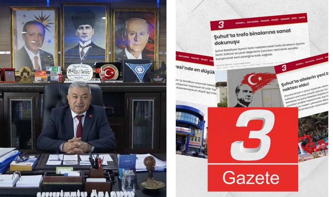 Şuhut Belediye Başkanı Muhittin Özaşkın, Gazete 3 Gazetesi’nin 18. kuruluş