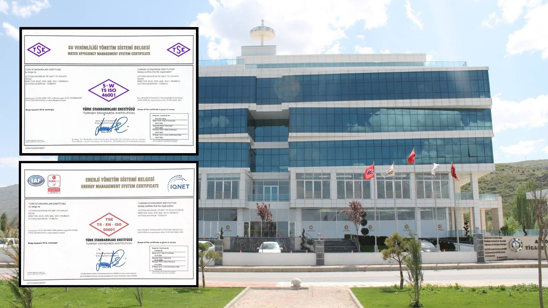 Afyonkarahisar Ticaret ve Sanayi Odası (ATSO), su ve enerji kaynaklarının