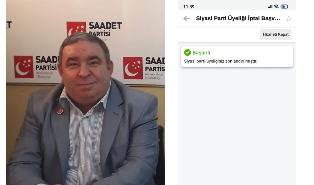 Merkez ilçe yönetiminde görevli daha önce gençlik kolları başkanlığı, il
