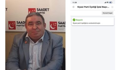 Merkez ilçe yönetiminde görevli daha önce gençlik kolları başkanlığı, il