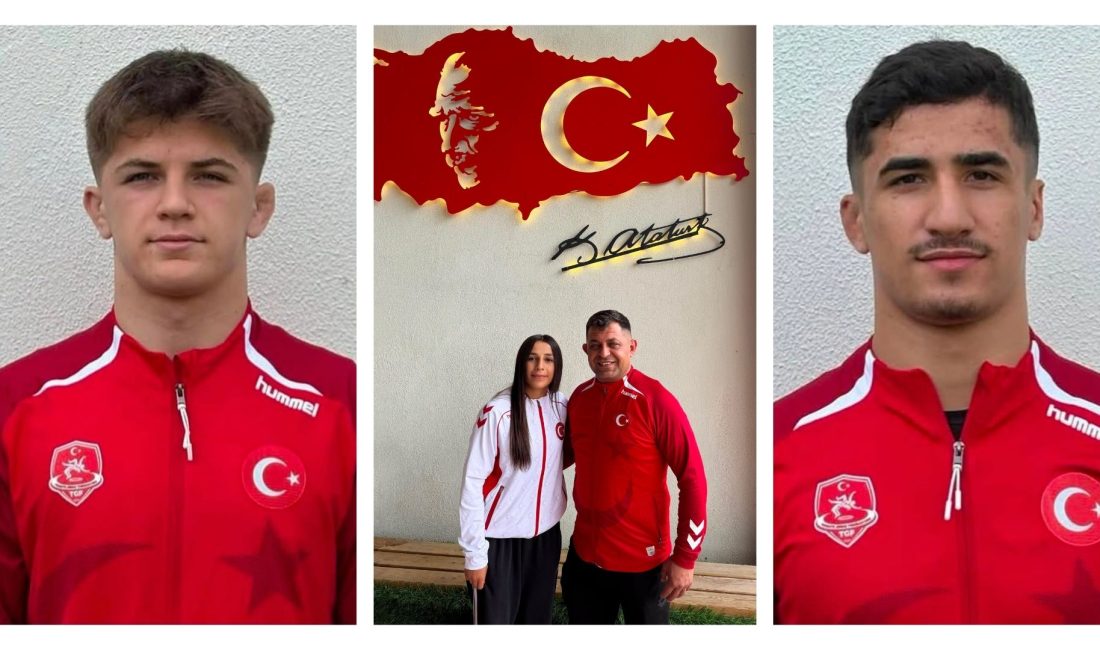 Afyonkarahisarlı 3 milli güreşçi, Slovakya’nın Bratislava kentinde düzenlenecek U20 Serbest