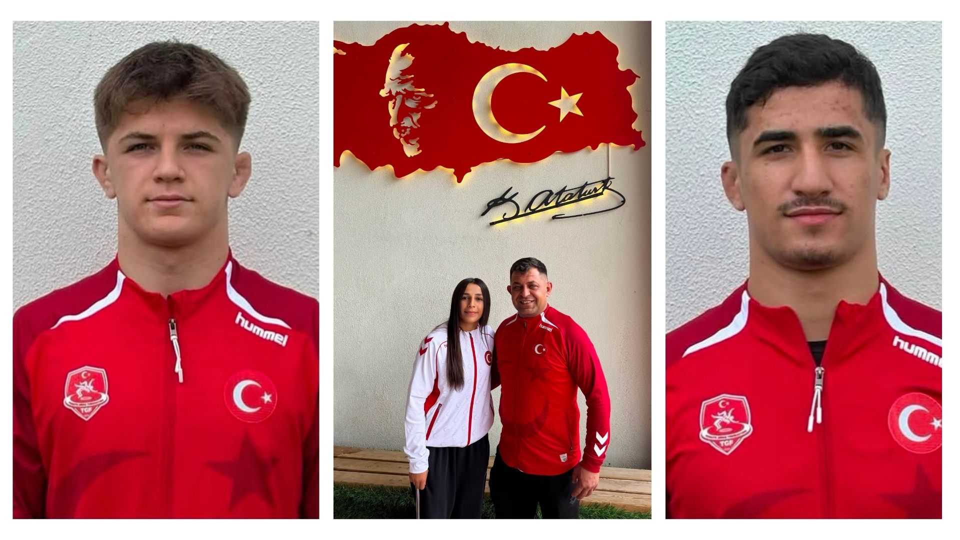Afyonkarahisarlı 3 milli güreşçi, Slovakya’nın Bratislava kentinde düzenlenecek U20 Serbest