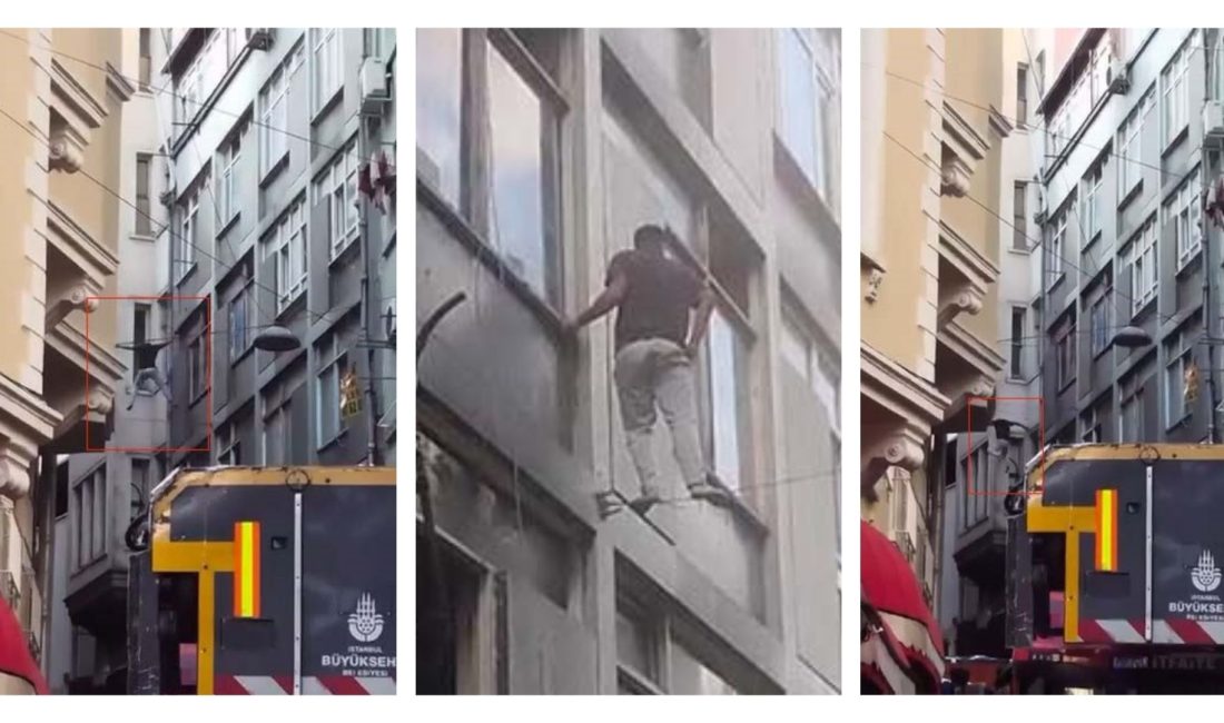 İstanbul Beyoğlu’nda uyuşturucu madde etkisinde olduğu iddia edilen bir şahıs,