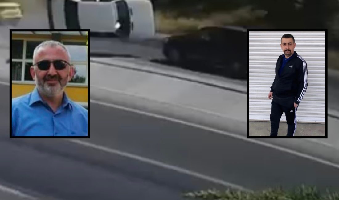 Konya'da seyir halindeki bir otomobil kayarak yoldan çıkarken, aracın kopan