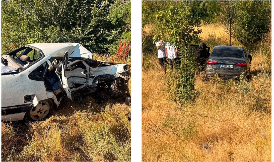 Afyonkarahisar'da iki otomobilin çarpışması sonucu meydana gelen trafik kazasında 1