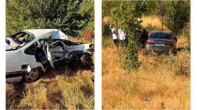 Afyonkarahisar'da iki otomobilin çarpışması sonucu meydana gelen trafik kazasında 1