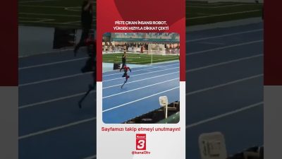 Piste çıkan insansı robot yüksek hızıyla dikkat çekti! 📶https://kanal3.com.tr/ Sosyal