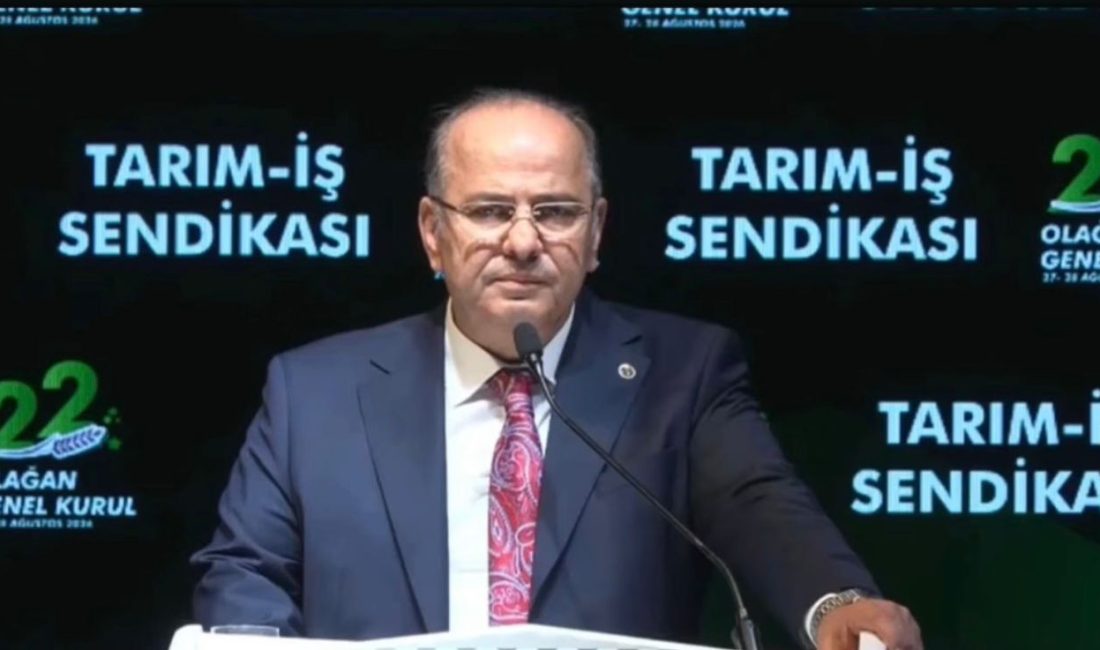 Türk-İş Konfederasyonu’na bağlı Tarım-İş Sendikası Genel Başkanlığına seçilen Sandıklılı İbrahim