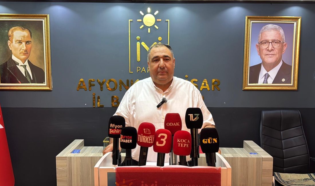 İYİ Parti Afyonkarahisar İl Başkanlığı tarafından düzenlenen haftalık basın toplantısında,