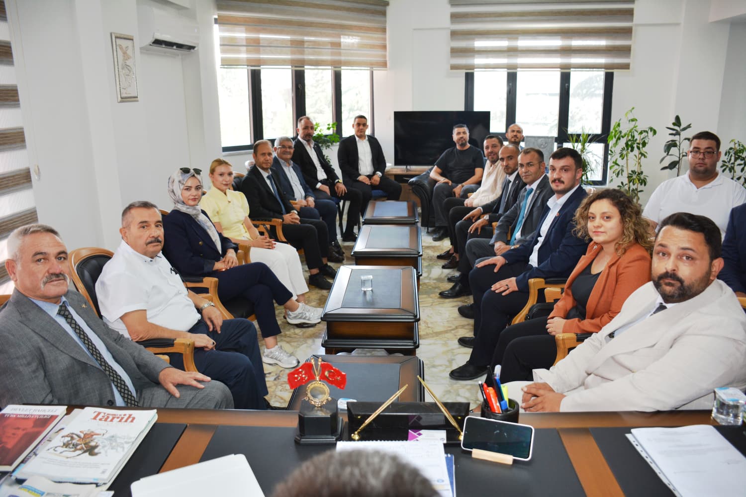 “İlk ziyaretimizi il başkanımıza yaptık” 1 “İlk ziyaretimizi il başkanımıza yaptık”