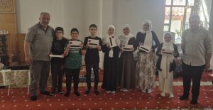 Afyonkarahisar’ın Sandıklı ilçesinde ki Şaloğlu Camiinde düzenlenen yaz dönemi Kur’an-ı