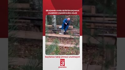 Bir adamın yavru geyikten kaçmaya çalışırken yaşadığı ilginç anlar… 📶https://kanal3.com.tr/