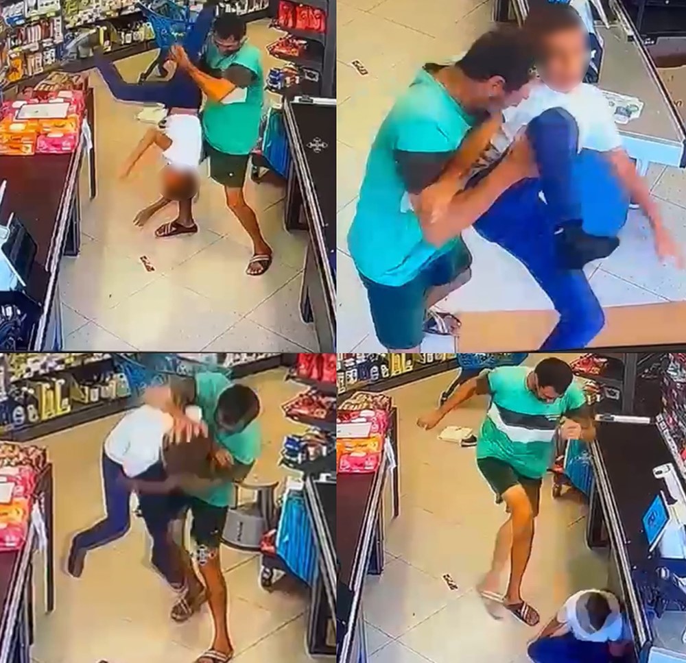 Markette dehşet: Çocuğu yerden yere vurarak darp etti 1 Markette dehşet: Çocuğu yerden yere vurarak darp etti