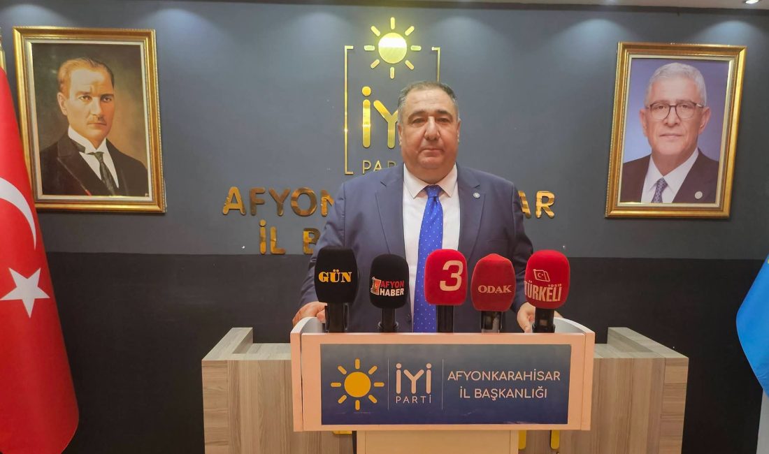 İYİ Parti Afyonkarahisar İl Başkanı Muhammet Mısırlıoğlu, İYİ Parti Genel