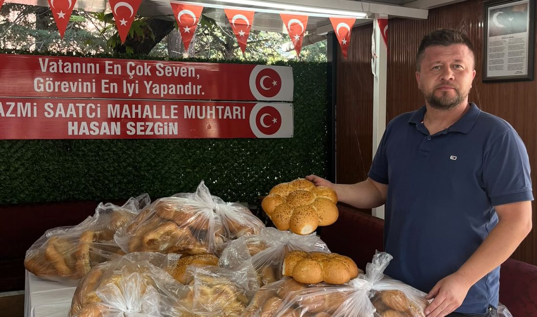 Afyonkarahisar’ın Nazmi Saatçi Mahallesi’nde Mevlid Kandili dolayısıyla geleneksel hale getirilen
