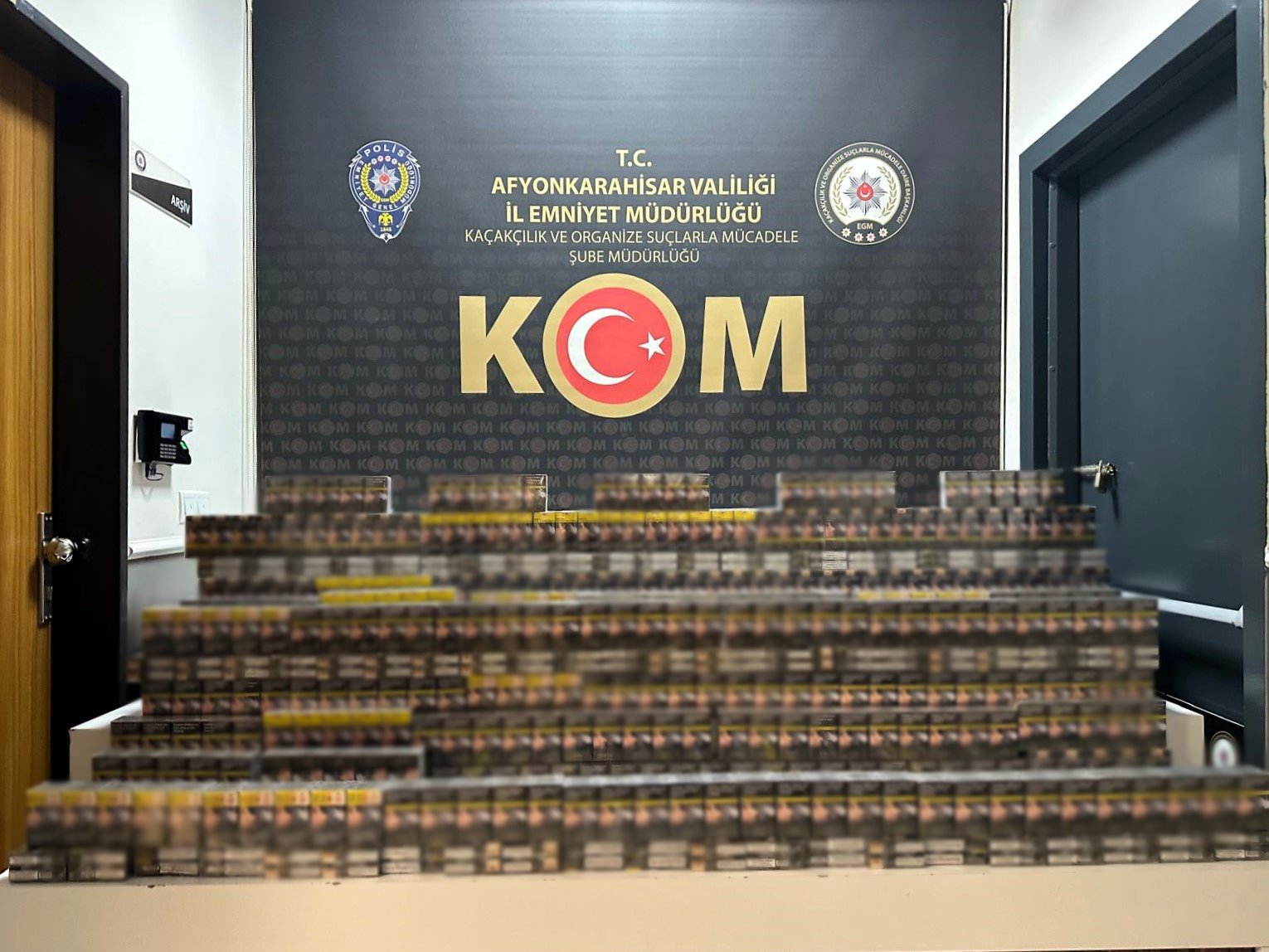 Sultandağı’nda kaçak sigara operasyonu