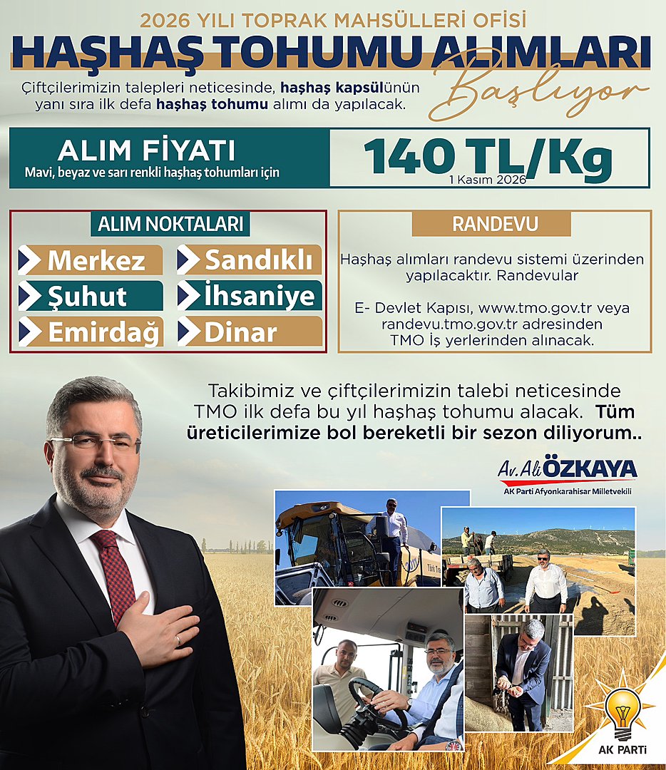TMO ilk kez haşhaş tohumu alacak 1 TMO ilk kez haşhaş tohumu alacak
