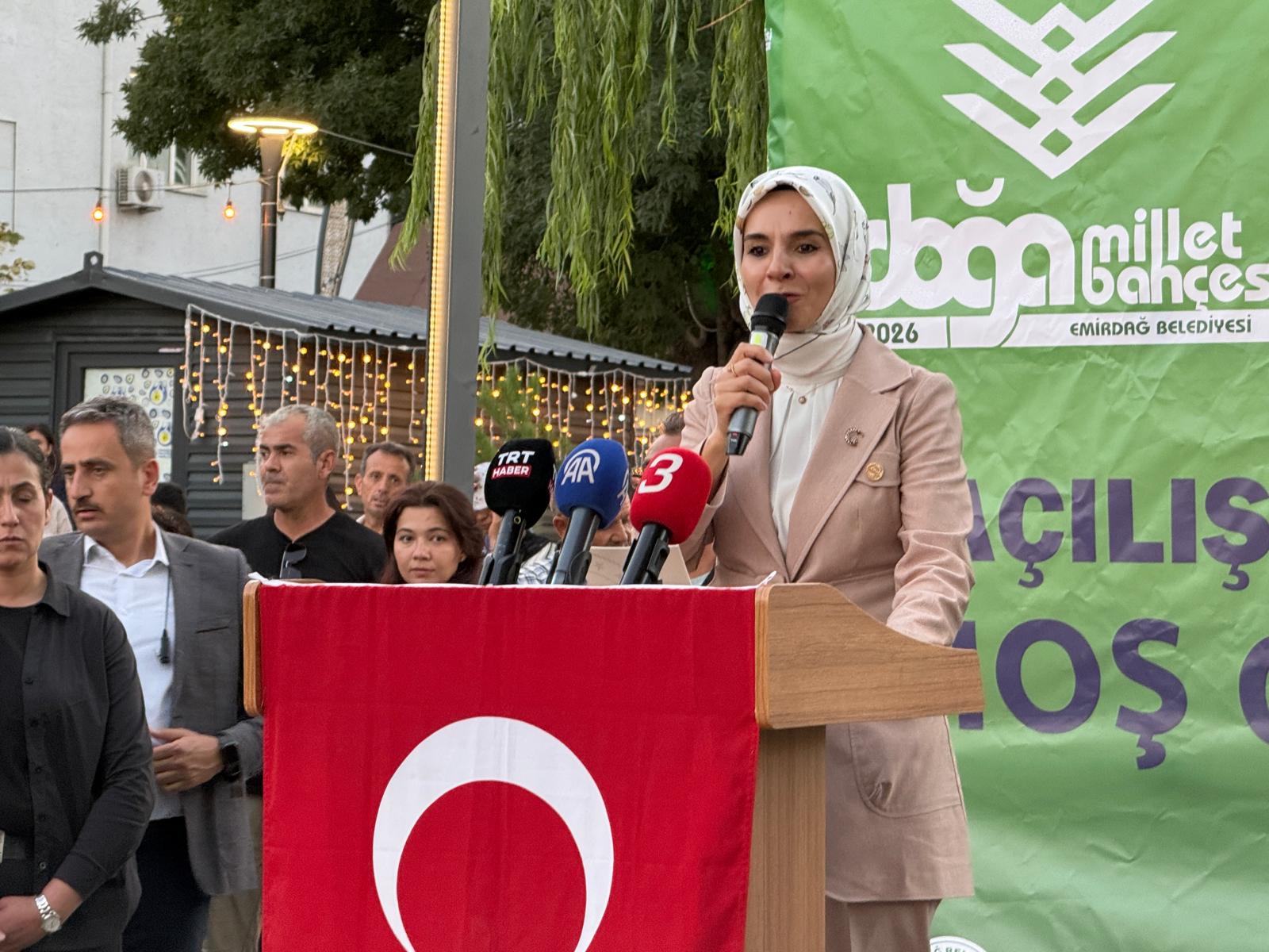 Bakan Göktaş, Üretici Kadın Çarşısı ve Doğa Millet Bahçesi’nin açılışına katıldı