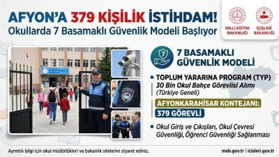 Milli Eğitim Bakanlığı ile İçişleri Bakanlığı iş birliğinde hayata geçirilen