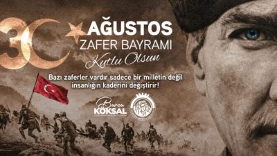 Afyonkarahisar Belediye Başkanı Burcu Köksal, 30 Ağustos Zafer Bayramı dolayısıyla